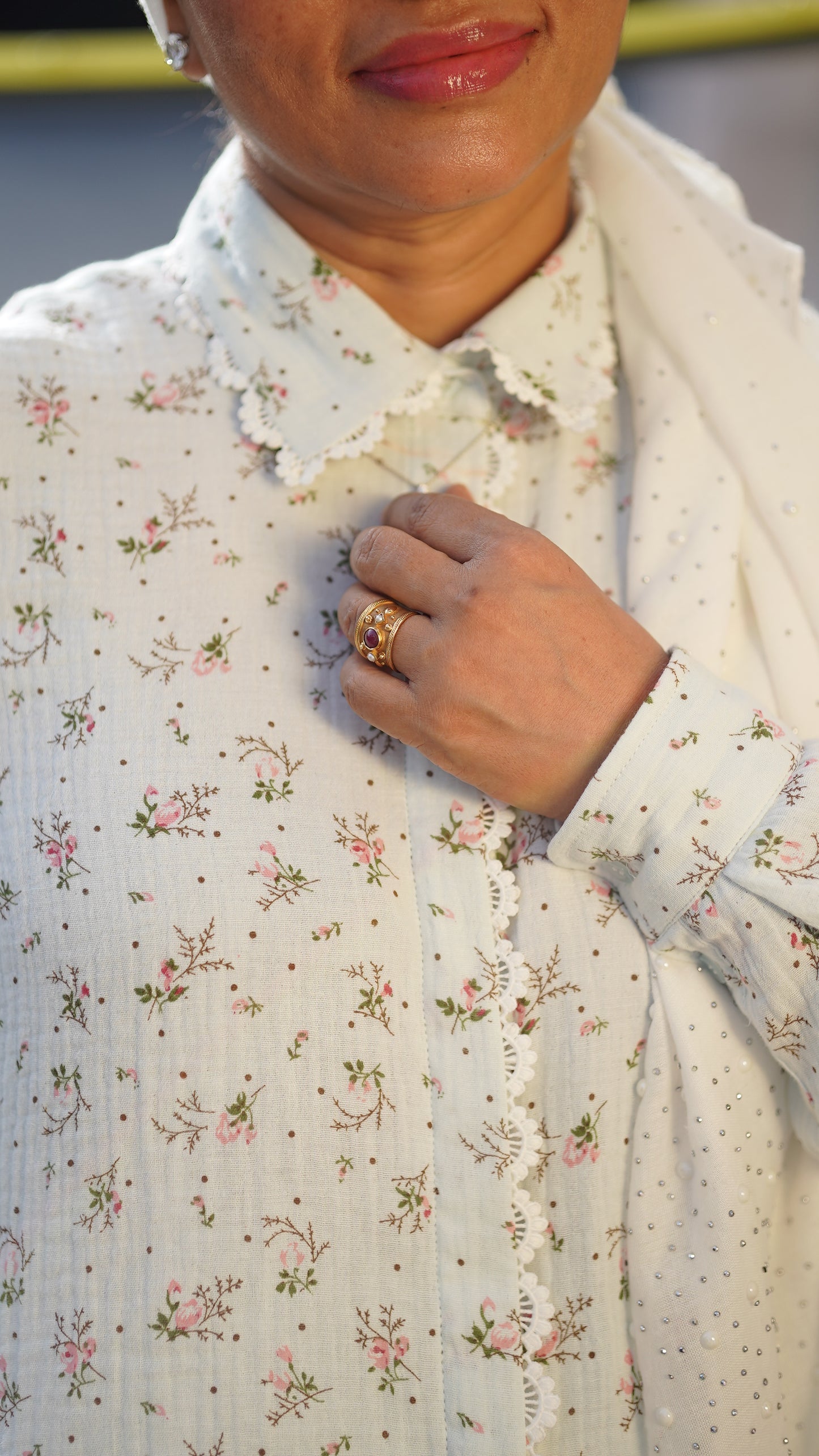 Baby Blue Button-down Set