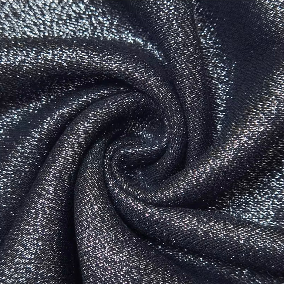 Black Silver Shimmer Scarf