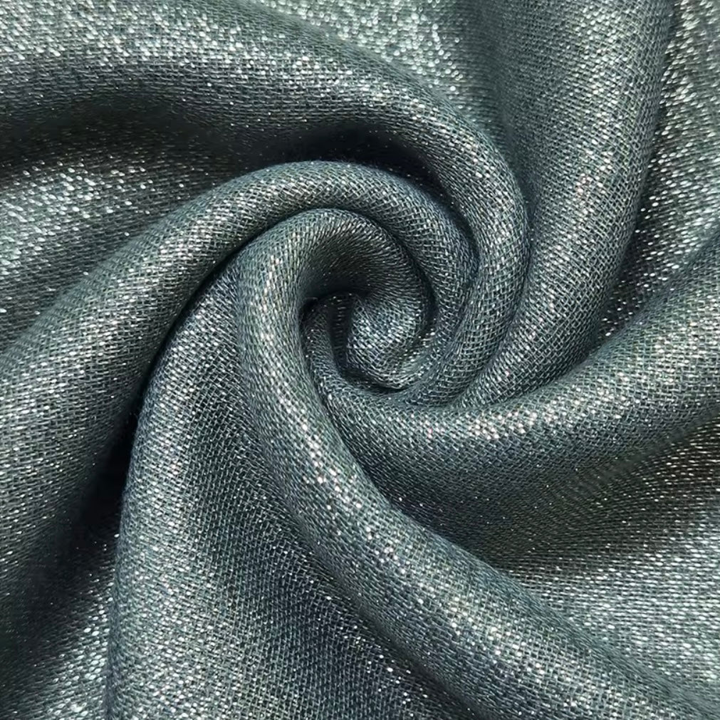 Sage Green Gold Shimmer Scarf