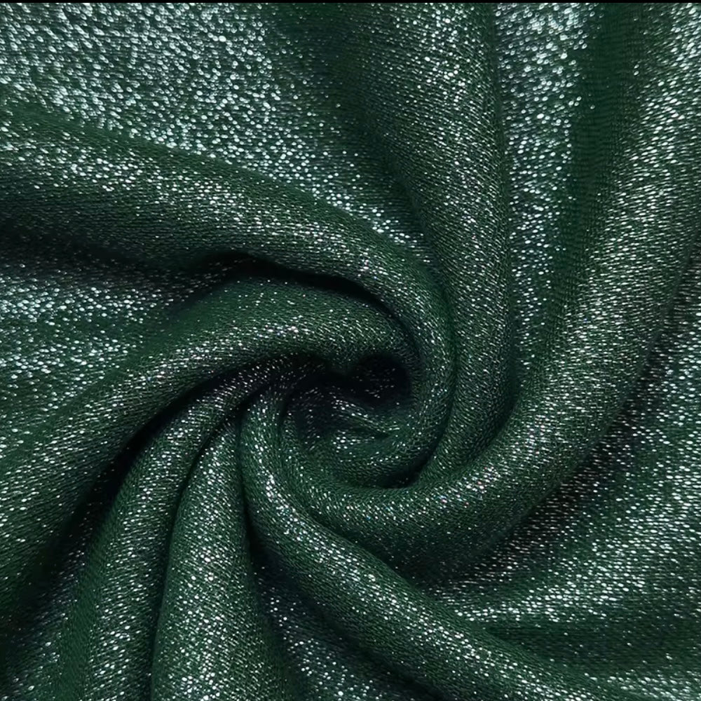 Emerald Green Silver Shimmer