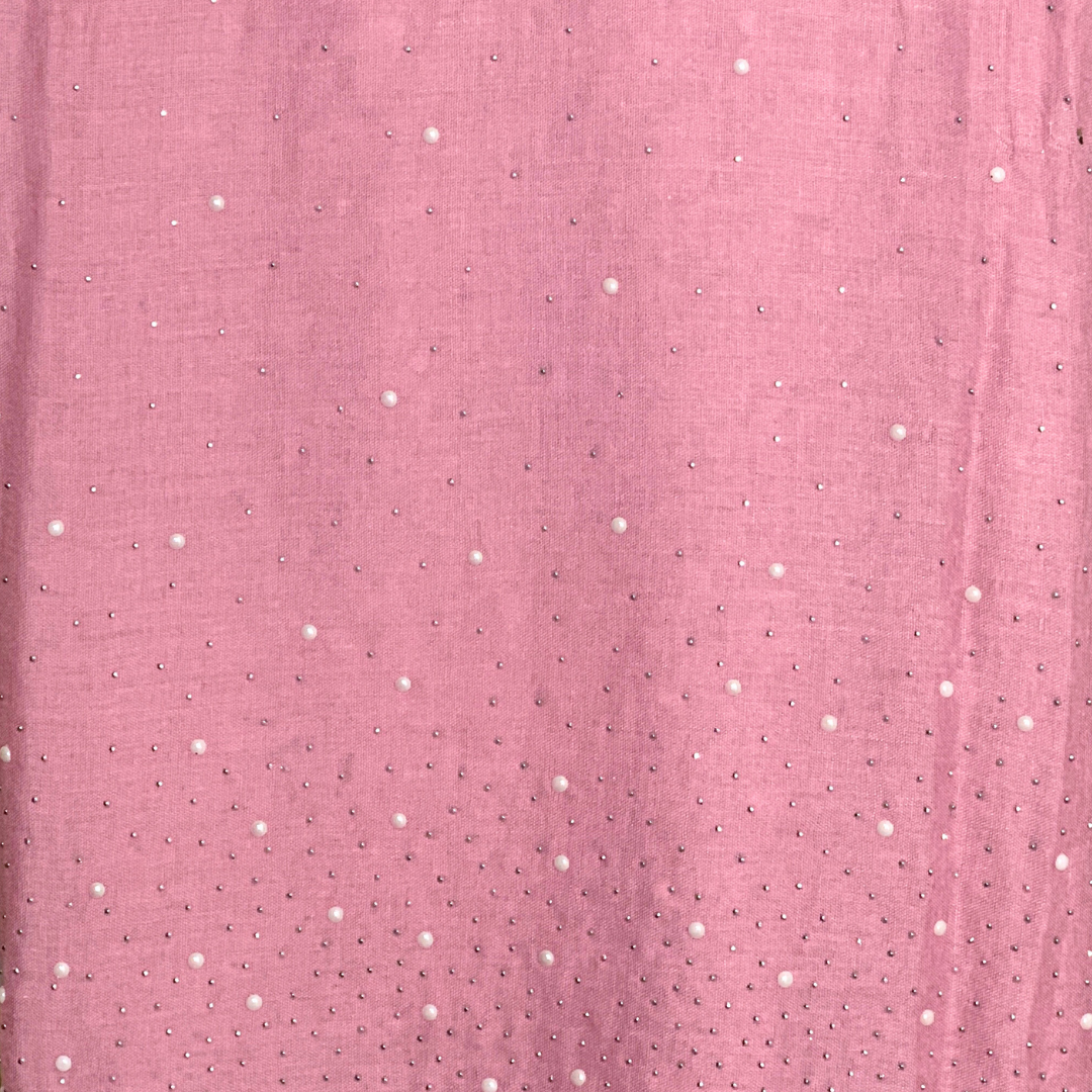 Dusty Pink Pearl Scarf