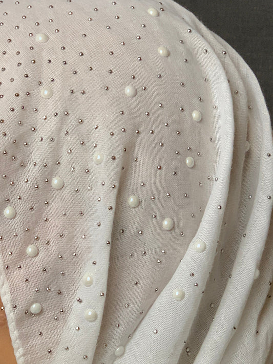 White Pearl Scarf