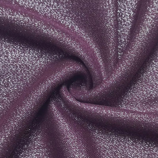 Burgundy Silver Shimmer Scarf