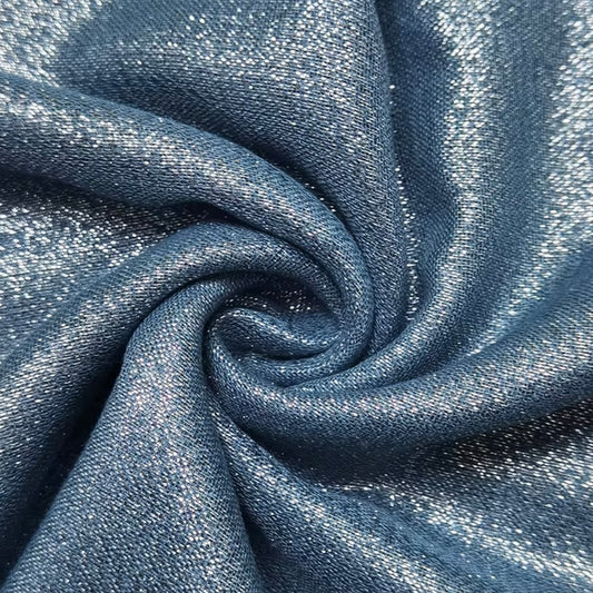 Azure Blue Silver Shimmer Scarf