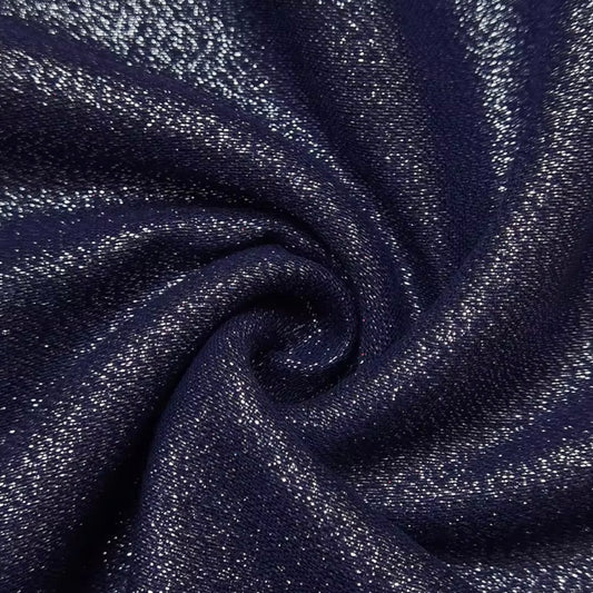 Navy and Silver Shimmer Scarf