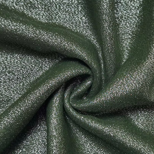 Dark Green Silver Shimmer Scarf