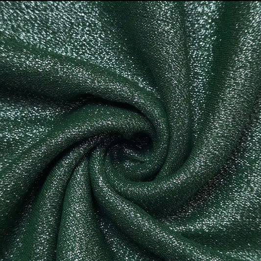 Emerald Green Silver Shimmer