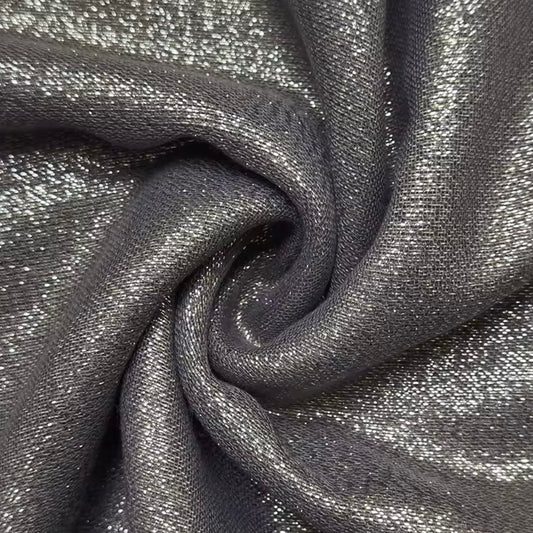 Gray Gold Shimmer Scarf