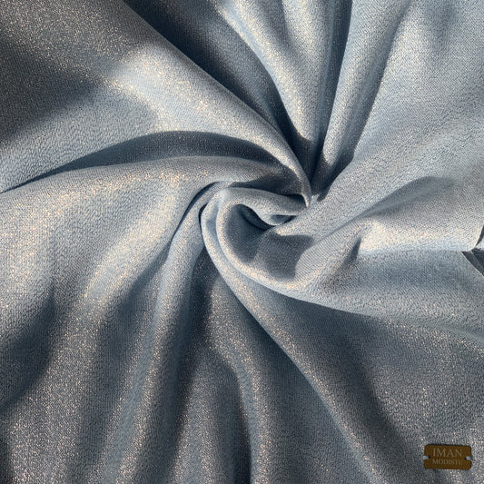 Baby Blue Silver Shimmer Scarf