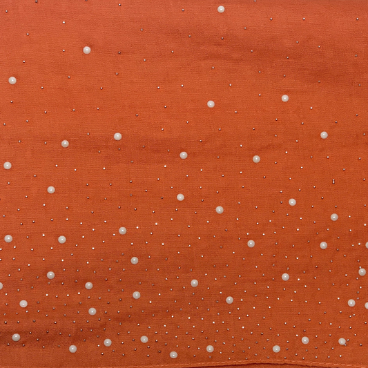 Sunset Orange Pearl Scarf