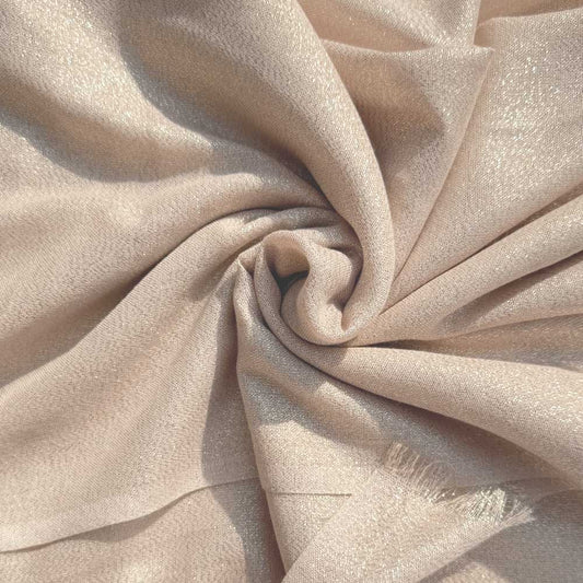 Soft Pink Light Gold Shimmer Scarf